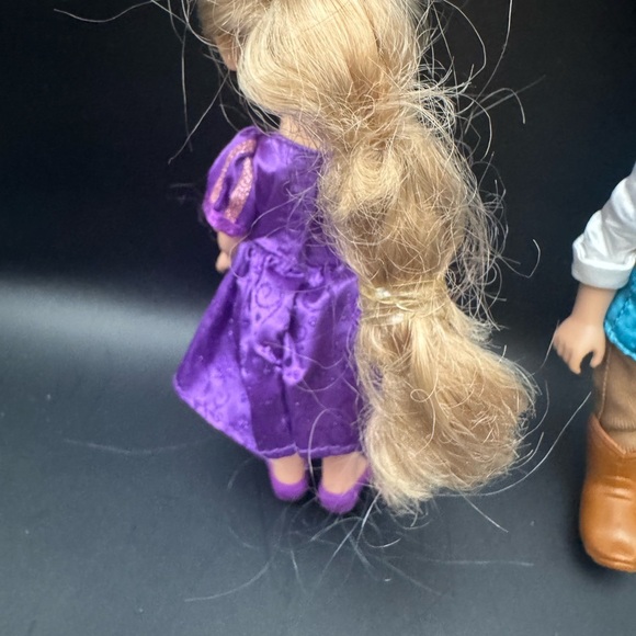 Disney My First Princess Mini Doll Rapunzel Flynn Ryder With Outfits EUC  Rare - Picture 5 of 9